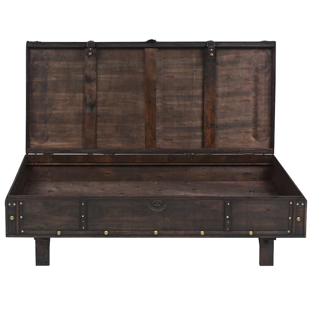 vidaXL Table basse contreplaqué style vintage 120x55x35 cm
