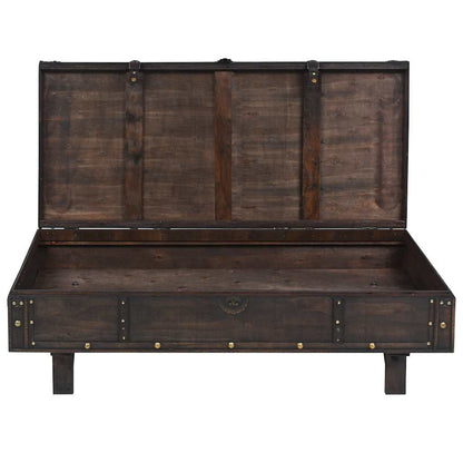vidaXL Table basse contreplaqué style vintage 120x55x35 cm