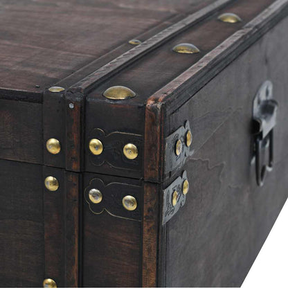 vidaXL Table basse contreplaqué style vintage 120x55x35 cm