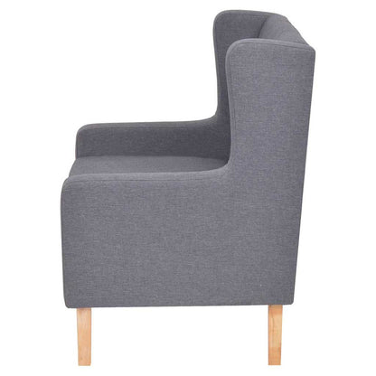 vidaXL 3-tlg. Sofa-Set Stoff Grau
