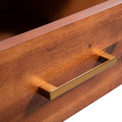 vidaXL Table basse en bois d'acacia massif 90x50x40 cm