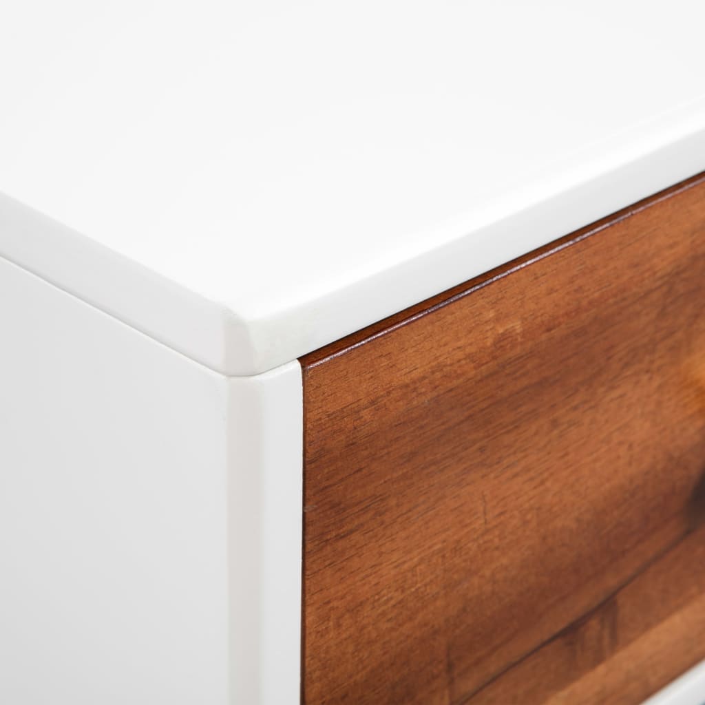 vidaXL Table basse en bois d'acacia massif 90x50x40 cm