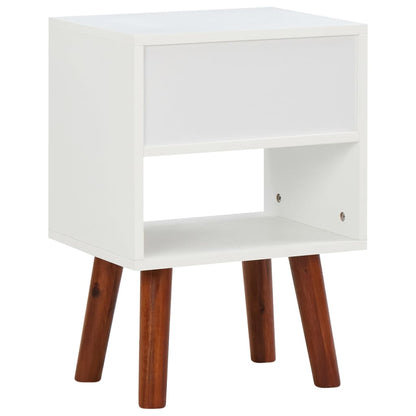 vidaXL Tables de chevet 2 pcs Bois d'acacia massif 40x30x57 cm