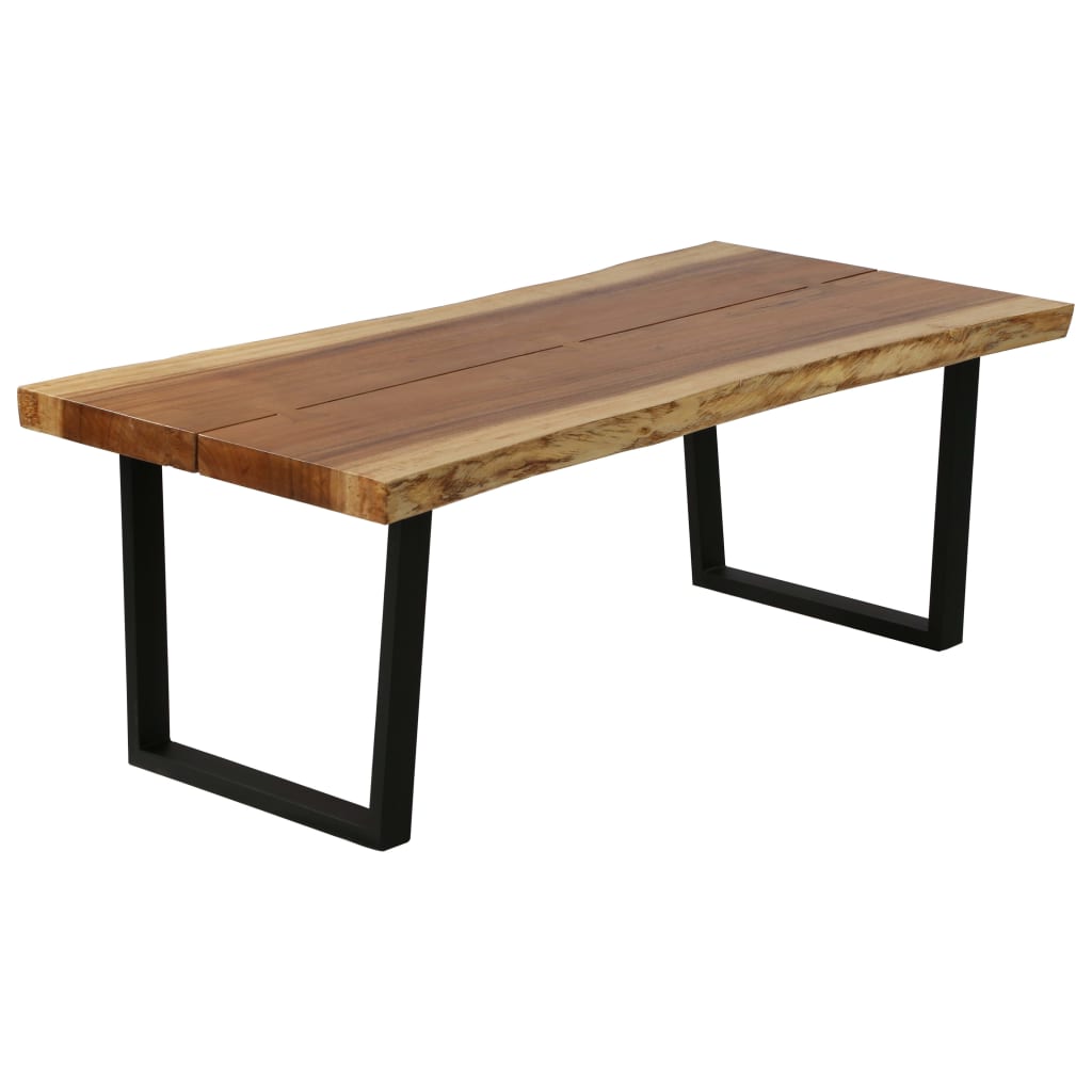 vidaXL Table basse en bois de suar massif 102x56x41 cm
