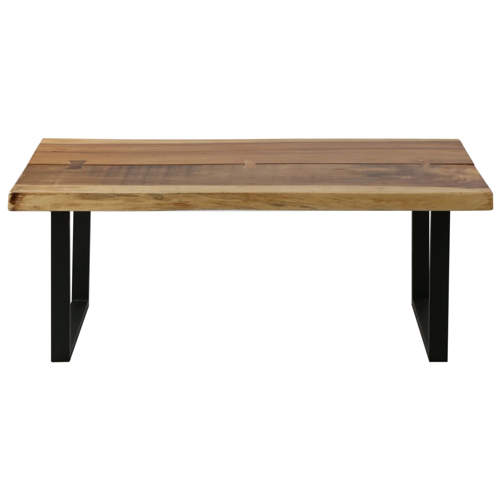 vidaXL Table basse en bois de suar massif 102x56x41 cm