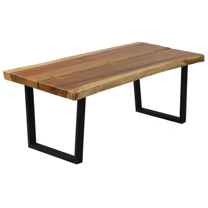 vidaXL Table basse en bois de suar massif 102x56x41 cm