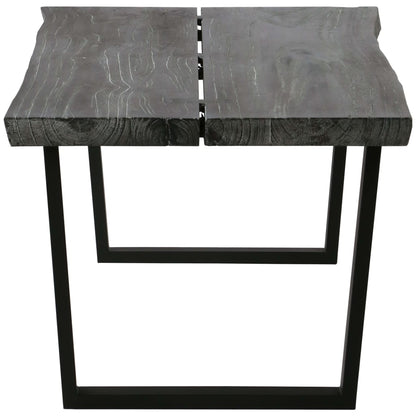 vidaXL Table basse en bois de mindi massif 102 x 56 x 41 cm Gris