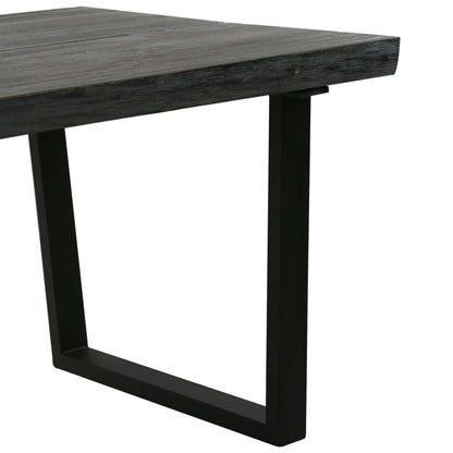 vidaXL Table basse en bois de mindi massif 102 x 56 x 41 cm Gris