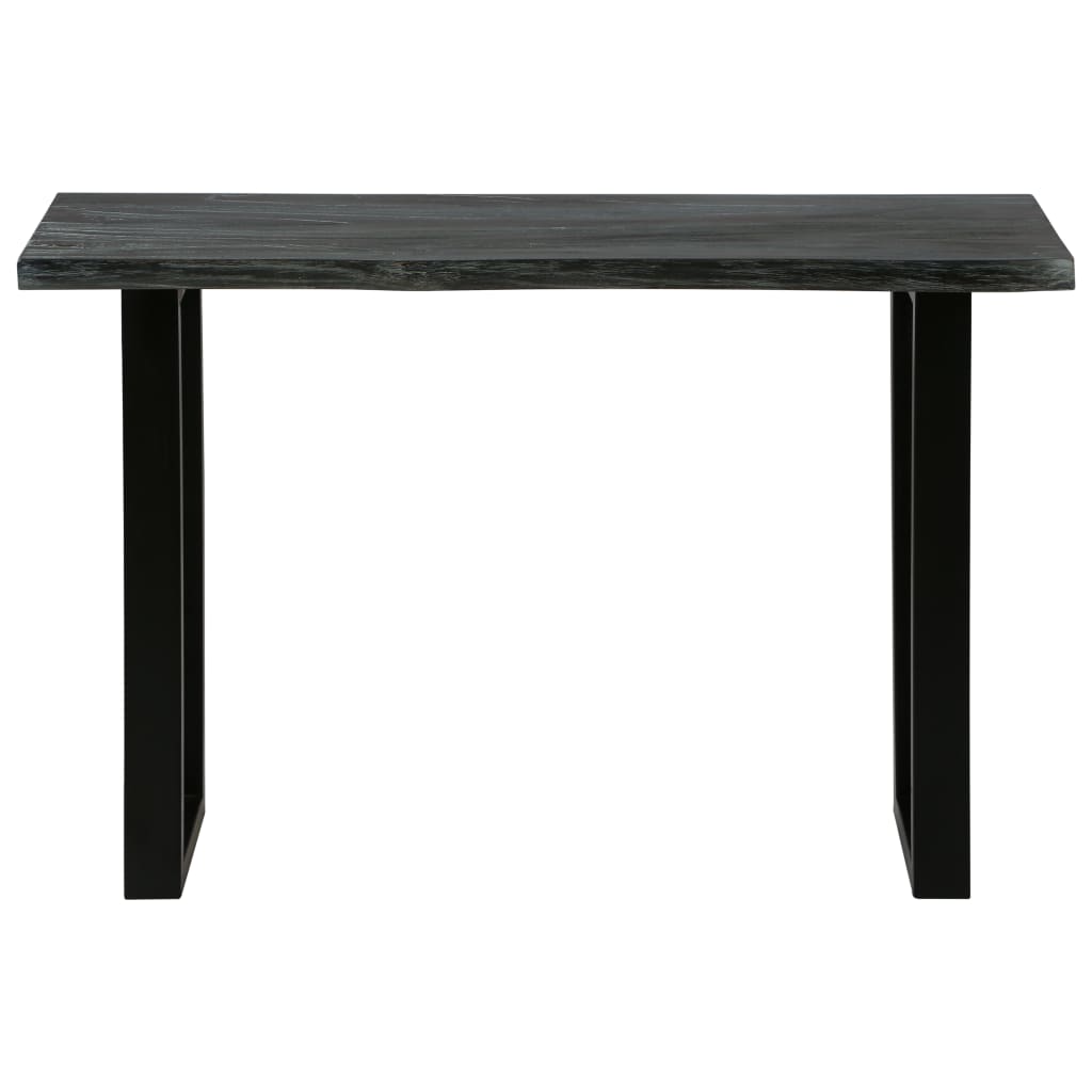 vidaXL Console en bois de mindi massif 110 x 35 x 75 cm Gris