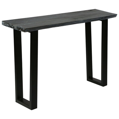 vidaXL Console en bois de mindi massif 110 x 35 x 75 cm Gris