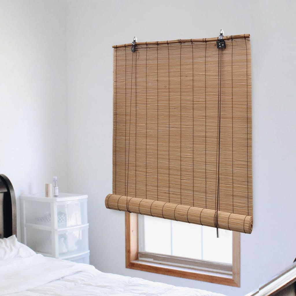 vidaXL Store en bambou 140x220 cm Marron