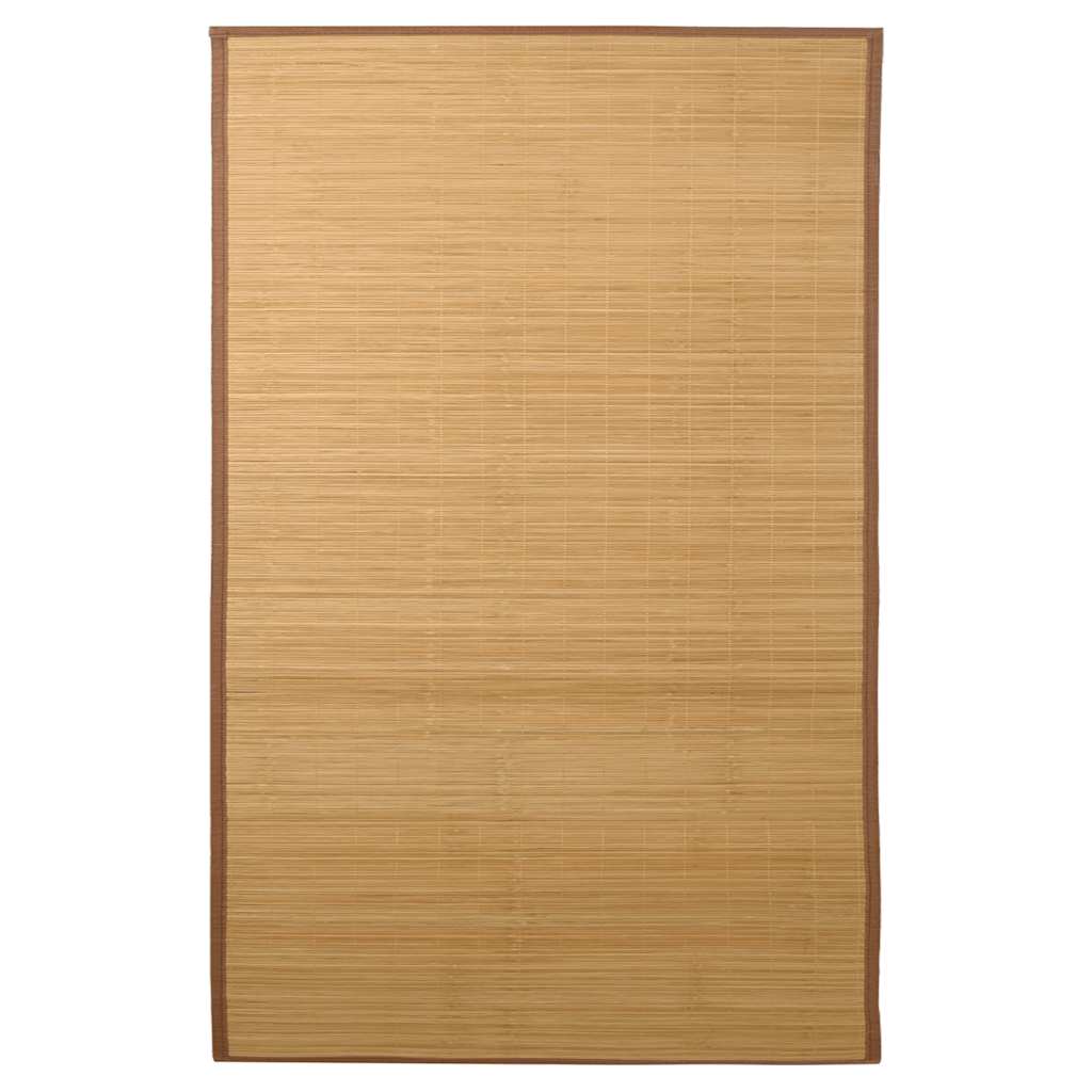 vidaXL Tapis en bambou 100 x 160 cm Marron