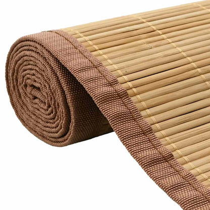 vidaXL Tapis en bambou 100 x 160 cm Marron