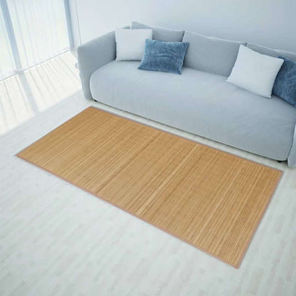 vidaXL Tapis en bambou 100 x 160 cm Marron