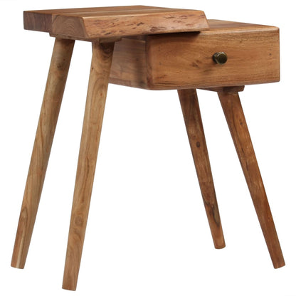 vidaXL Table de chevet Bois d'acacia massif 45x32x55 cm