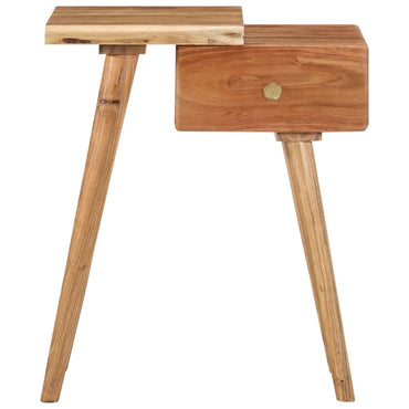 vidaXL Table de chevet Bois d'acacia massif 45x32x55 cm