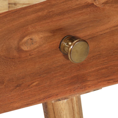 vidaXL Table de chevet Bois d'acacia massif 45x32x55 cm
