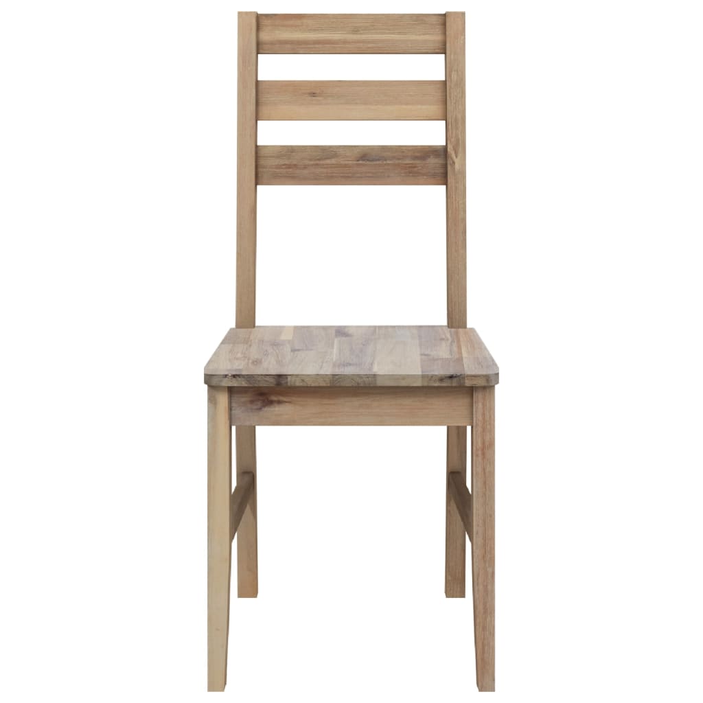 vidaXL Chaises de salle à manger 2 pcs Bois d'acacia massif