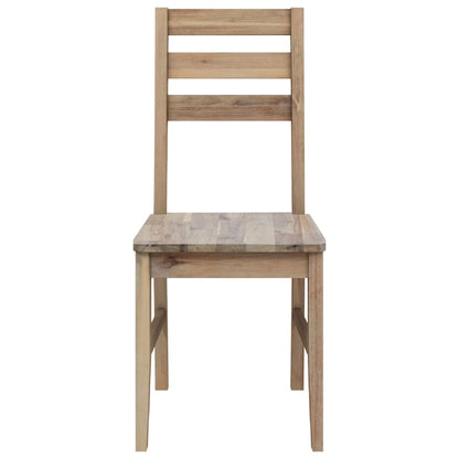 vidaXL Chaises de salle à manger 2 pcs Bois d'acacia massif