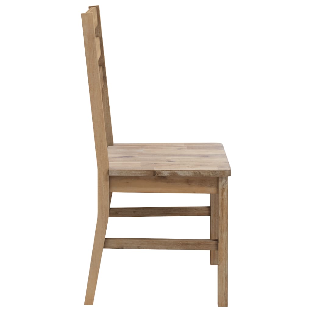vidaXL Chaises de salle à manger 2 pcs Bois d'acacia massif