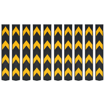 Reflektierende Eckschützer 10 Stück Gummi 80 cm