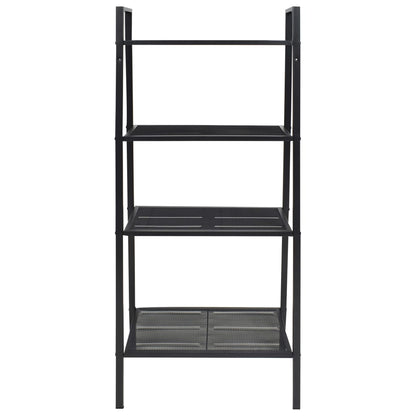 vidaXL Étagère échelle 4 niveaux Métal Noir
