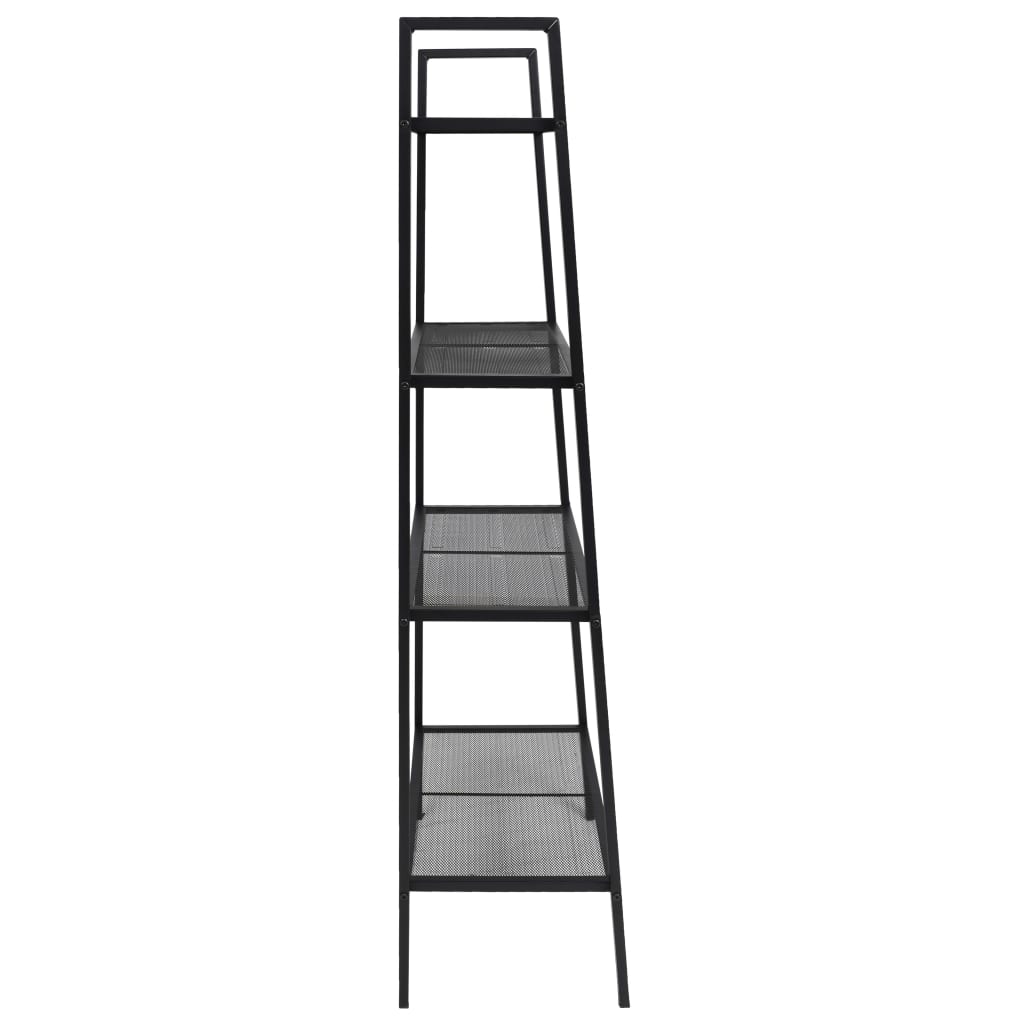 vidaXL Étagère échelle 4 niveaux Métal Noir