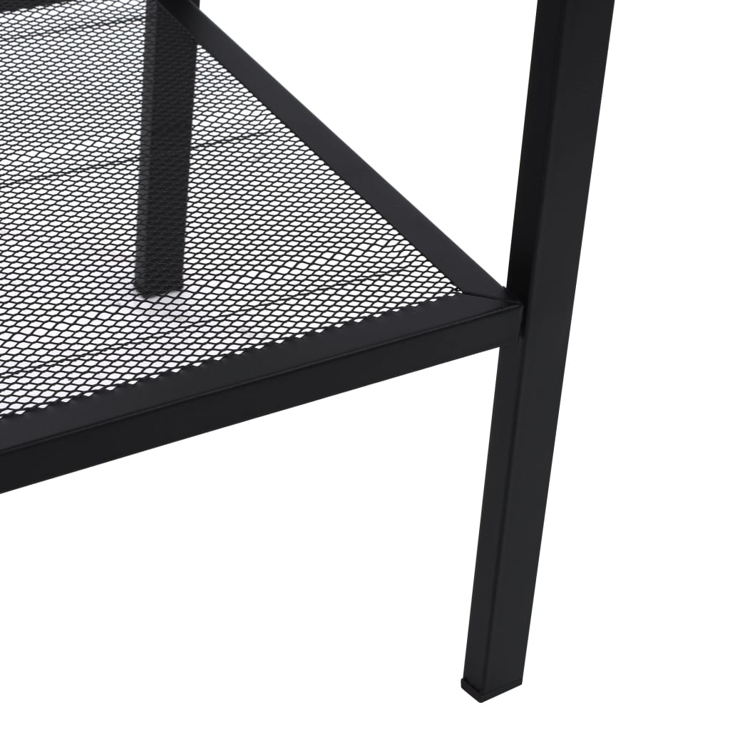 vidaXL Étagère échelle 4 niveaux Métal Noir