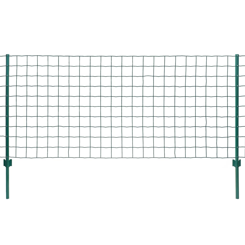 vidaXL Metallzaun Stahl 20 x 1,2 m Grün