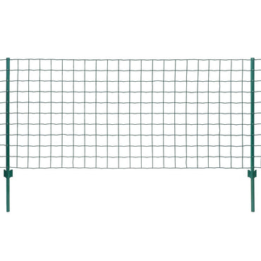 vidaXL Clôture métallique en acier 20 x 0,8 m vert