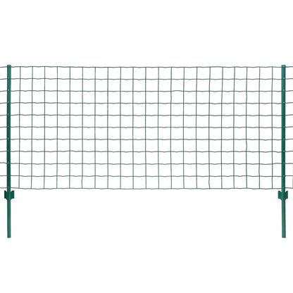 vidaXL Clôture métallique en acier 20 x 0,8 m vert