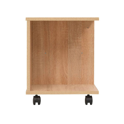 vidaXL Beistelltisch mit Rollen 50×35×42 cm Eichenbraun