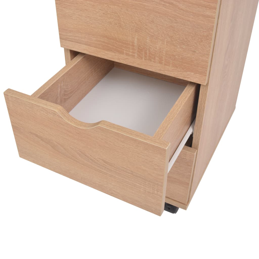 vidaXL Schubladenelement 33×45×60 cm Eichenbraun
