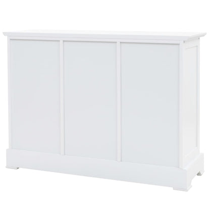 vidaXL Sideboard mit 3 Türen MDF und Kiefernholz 105x35x77,5 cm