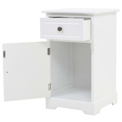 vidaXL Table de chevet en MDF et pin 35x32x59 cm