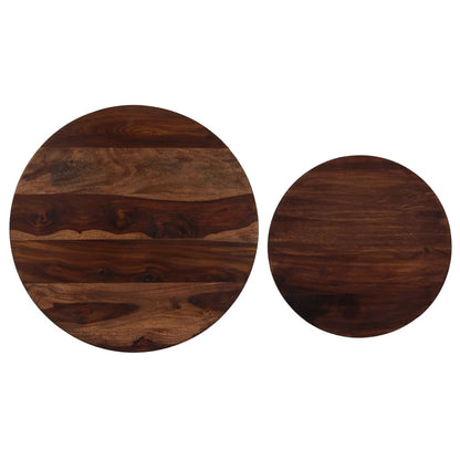 vidaXL 2-tlg. Couchtisch-Set Massivholz Akazie 60x35 cm