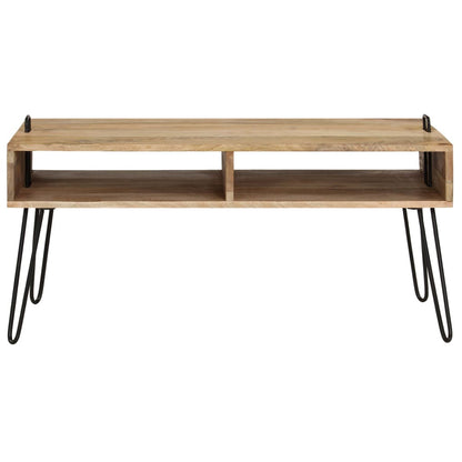 vidaXL Table basse en bois de manguier massif 100x60x45 cm