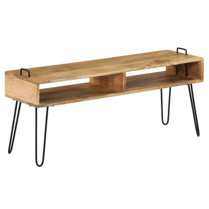 vidaXL Meuble TV en bois de manguier massif 110x35x45 cm