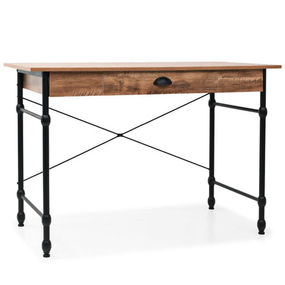 vidaXL Bureau avec tiroir 110 x 55 x 75 cm Couleur chêne
