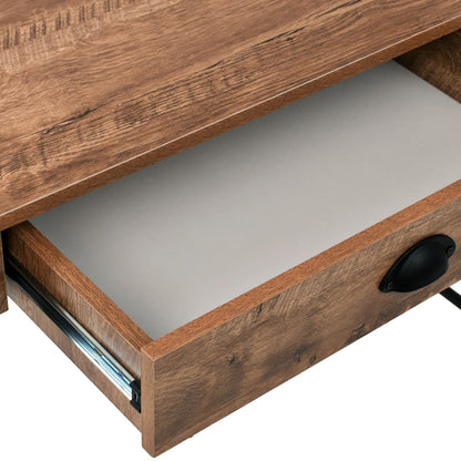 vidaXL Bureau avec tiroir 110 x 55 x 75 cm Couleur chêne