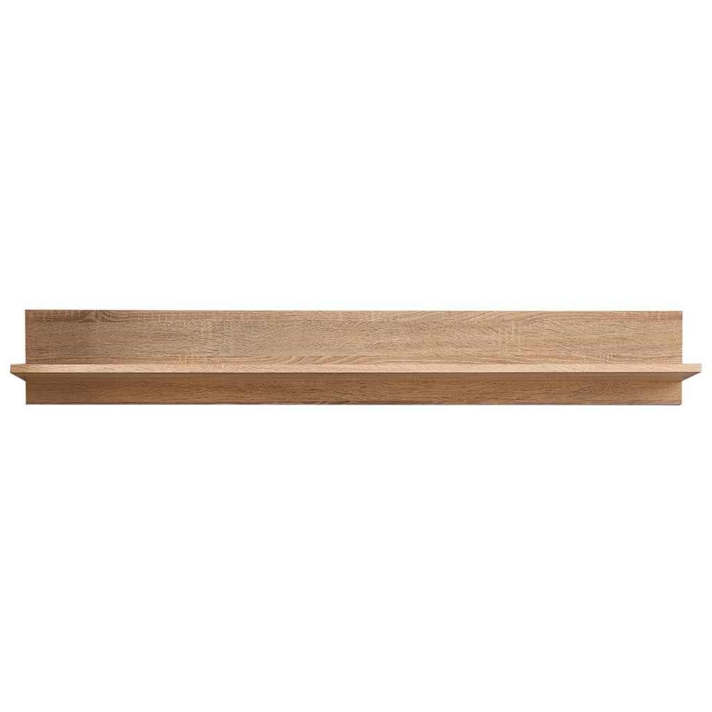 Meuble TV mural vidaXL avec lumières LED chêne Sonoma