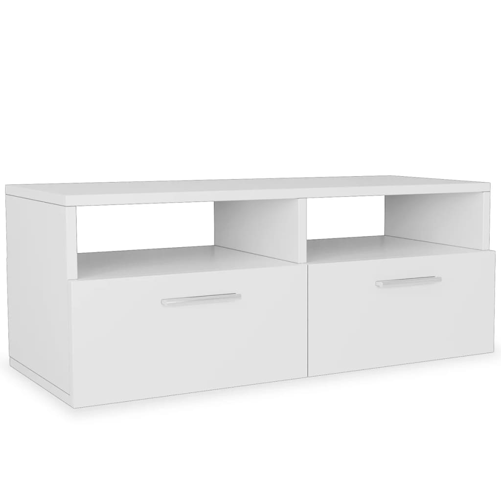 vidaXL 2 Stk. TV-Schränke Holzwerkstoff 95x35x36 cm Weiß