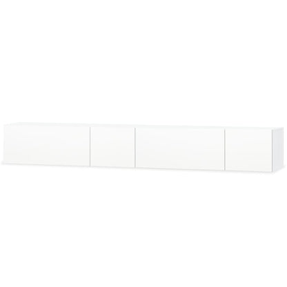 vidaXL TV-Schränke 2 Stk. Holzwerkstoff 120x40x34 cm Hochglanz Weiß