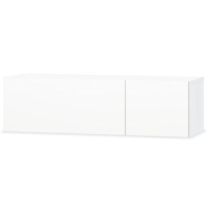vidaXL TV-Schränke 2 Stk. Holzwerkstoff 120x40x34 cm Hochglanz Weiß