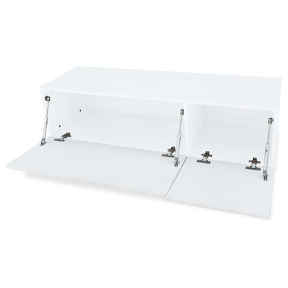 vidaXL TV-Schränke 2 Stk. Holzwerkstoff 120x40x34 cm Hochglanz Weiß