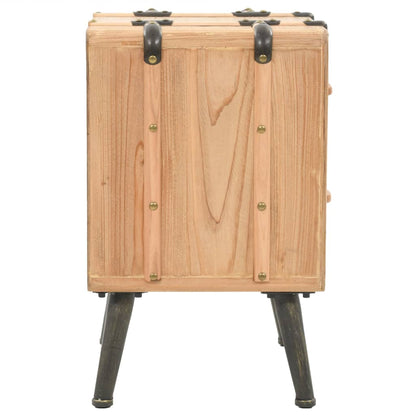 vidaXL Table de chevet en bois de sapin massif 50x35x57 cm