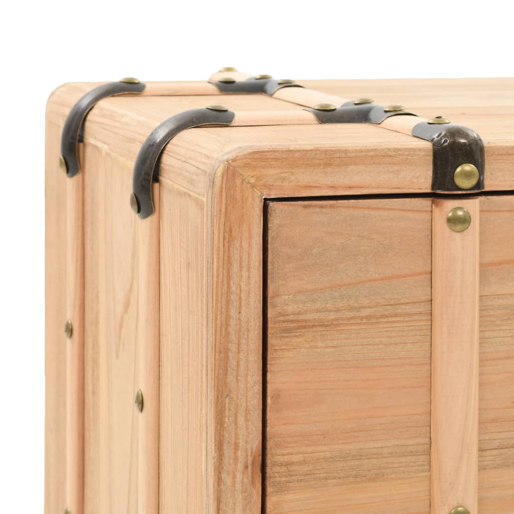 vidaXL Table de chevet en bois de sapin massif 50x35x57 cm
