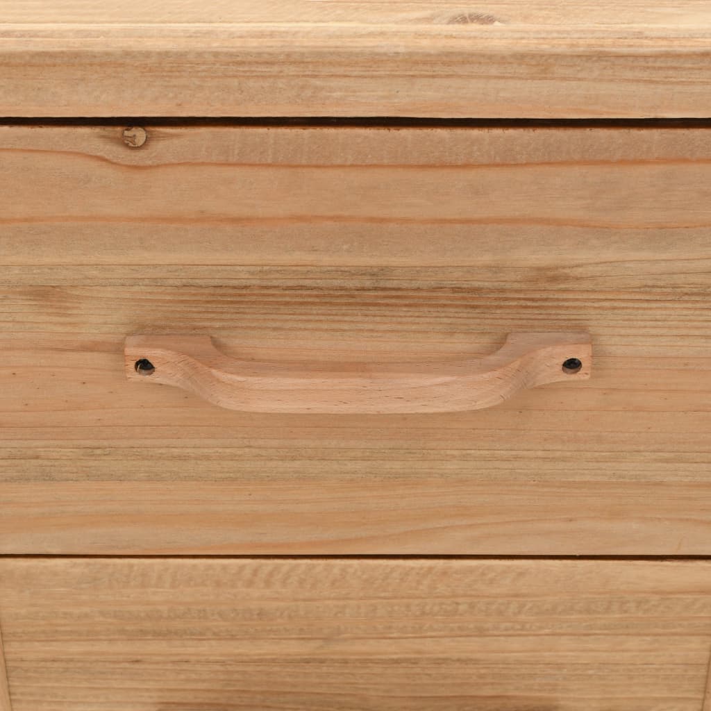 vidaXL Table de chevet en bois de sapin massif 50x35x57 cm