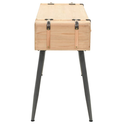 vidaXL Konsolentisch Massivholz Tanne 115x40,5x76 cm
