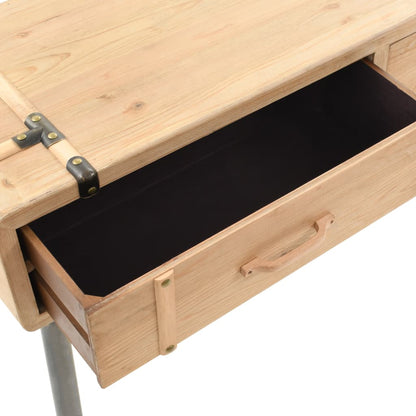 vidaXL Konsolentisch Massivholz Tanne 115x40,5x76 cm